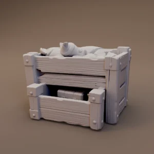 Open Supply Bin with Drawer