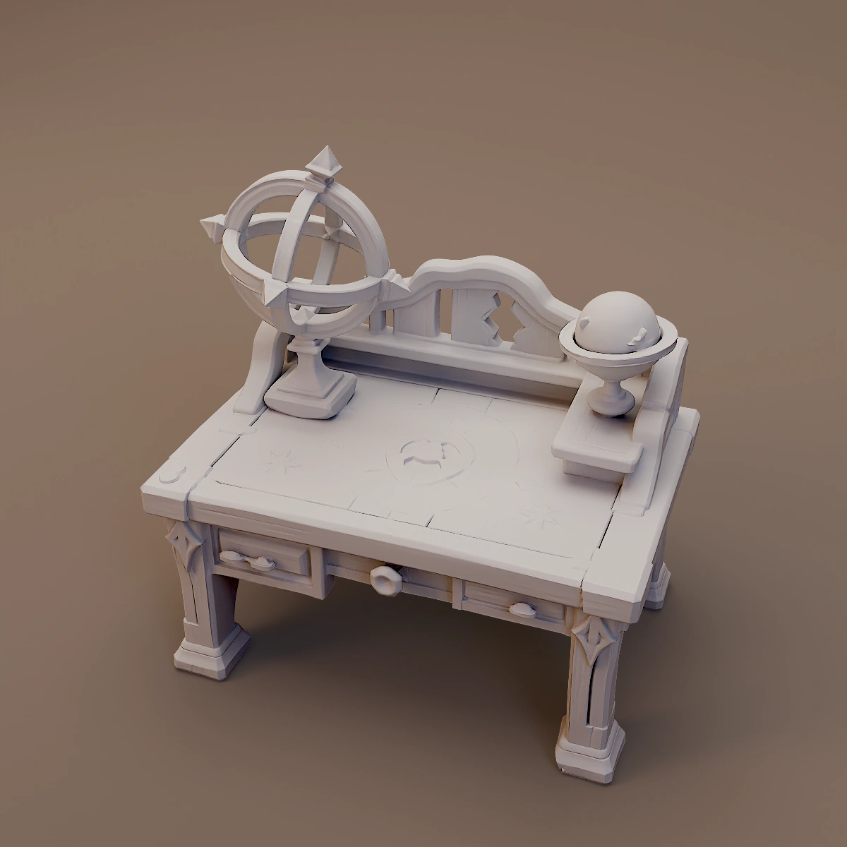 Astronomer Desk with Armillary Sphere