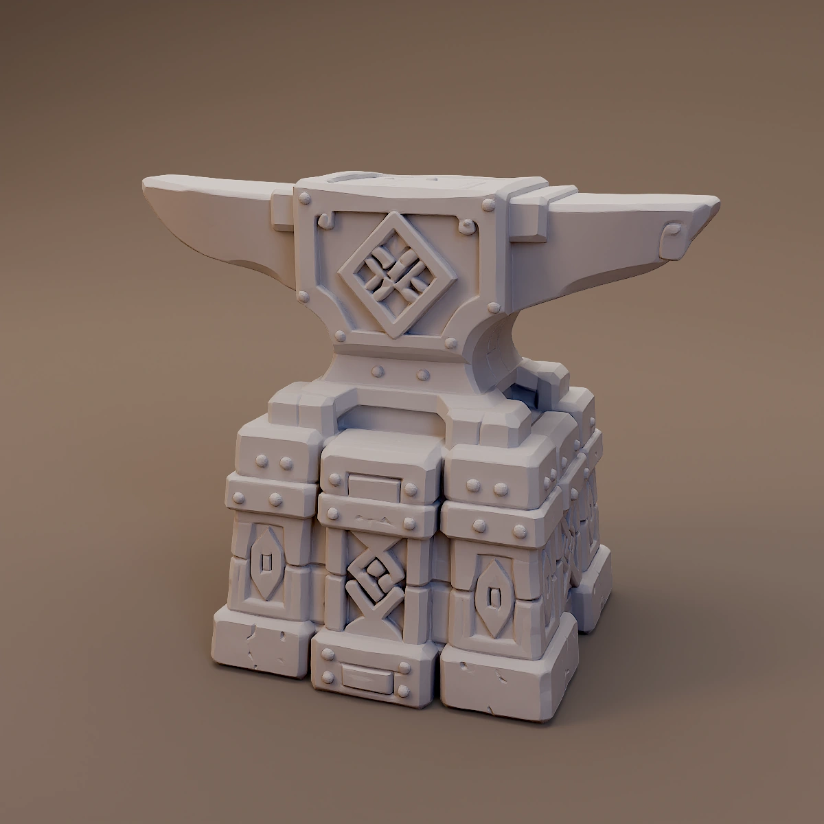 Engraved Dwarven Anvil
