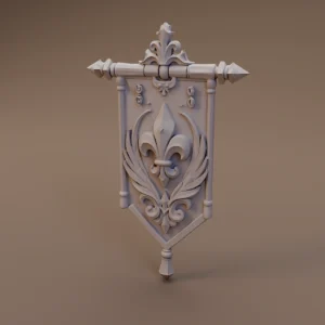 Fleur De Lis Wall Banner