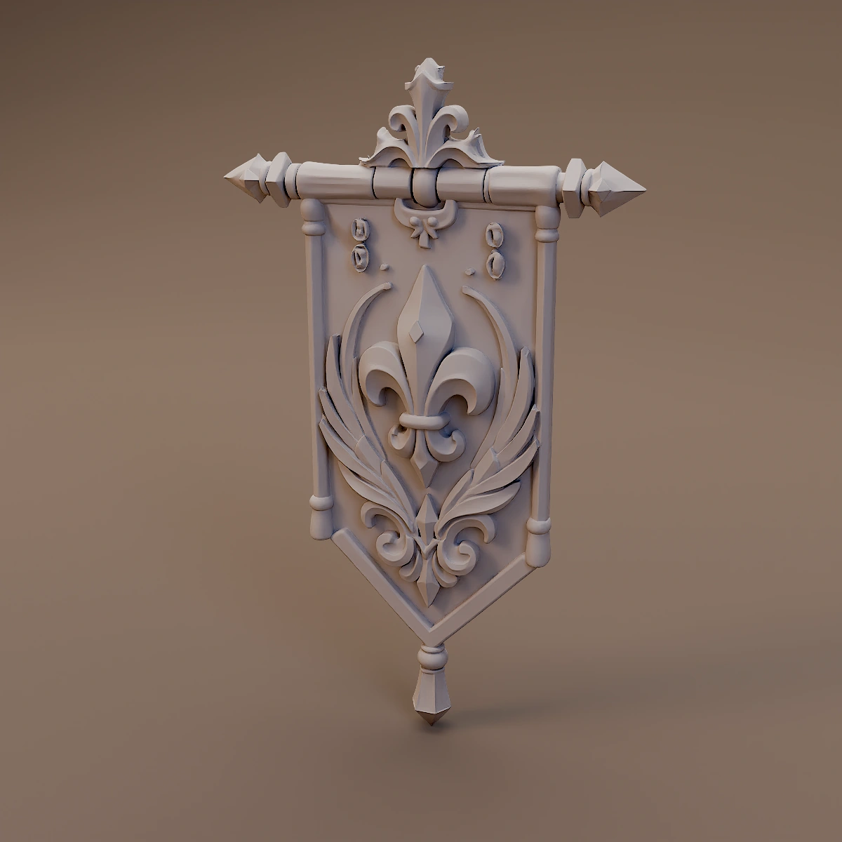 Fleur De Lis Wall Banner