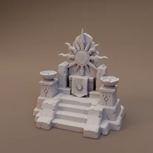 Sun Motif Stone Shrine