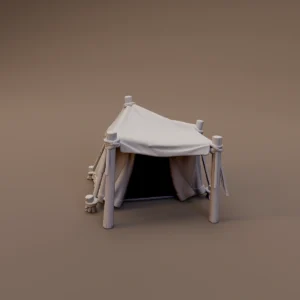 Open Front Canvas Tent