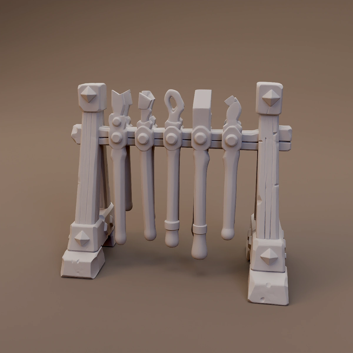 Long Handled Tool Rack
