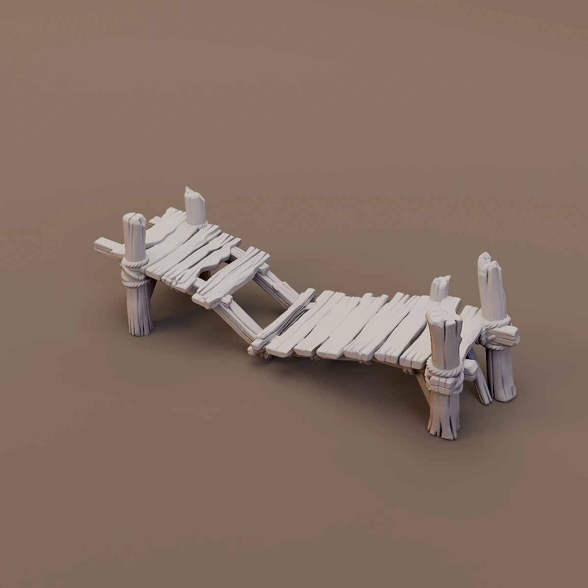 Collapsed Wooden Dock