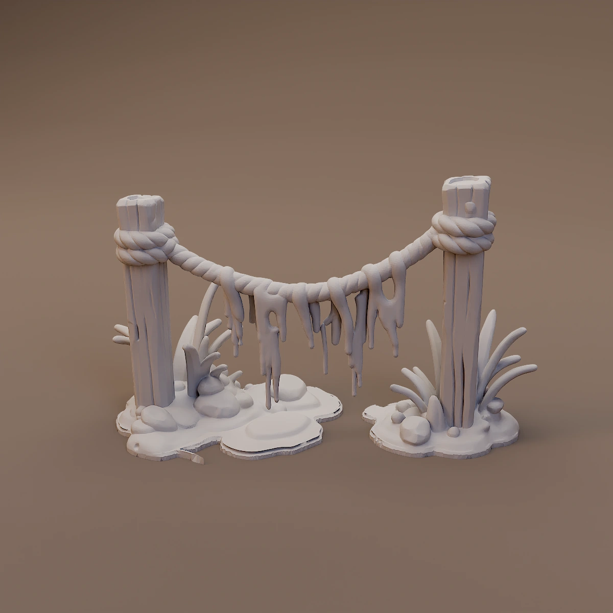 Rotting Rope Fence