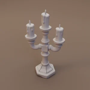Three Candle Table Candelabrum