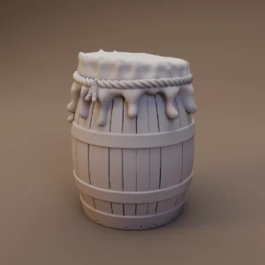 Cloth Capped Wooden Barrel