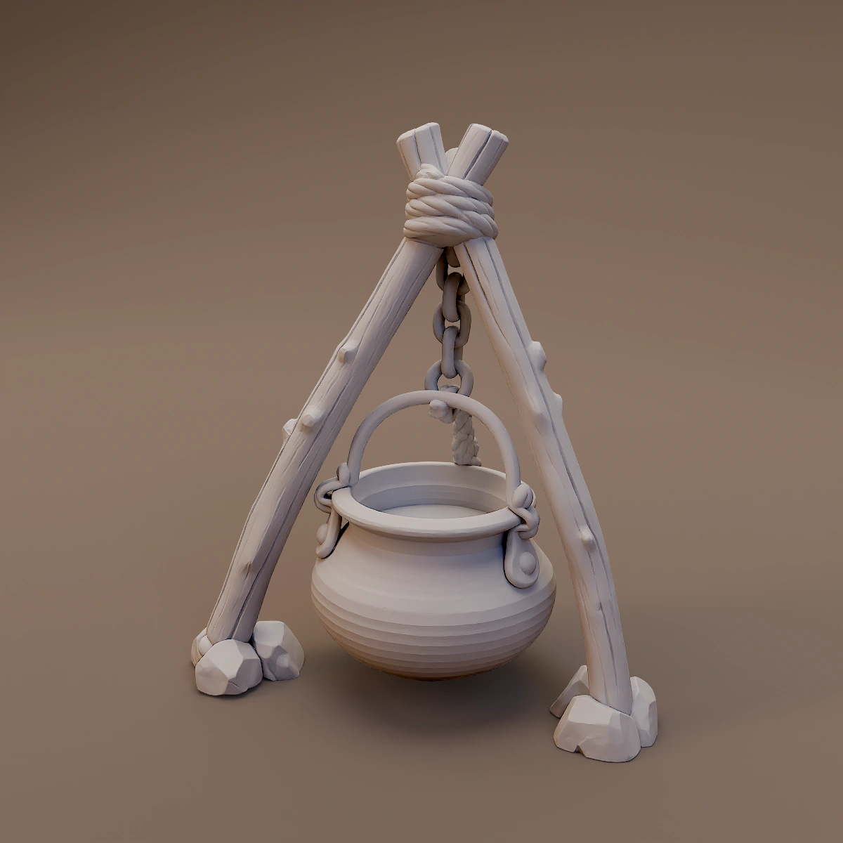 Tripod Hanging Cooking Pot