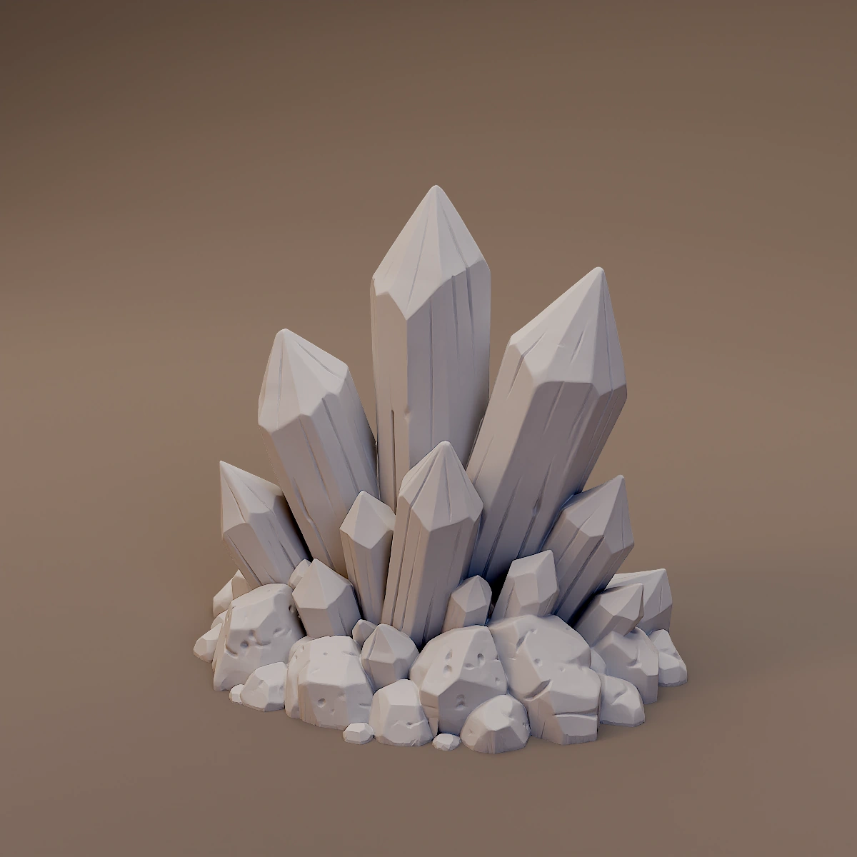 Large Mineral Crystal Cluster