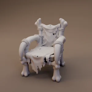 Hide Covered Orc Armchair
