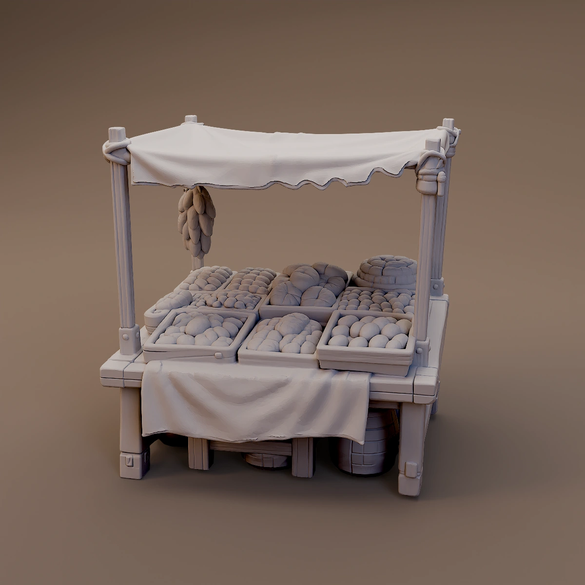 Produce Stall with Canopy