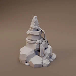 Stone Cairn with Rope