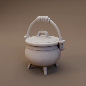 Handled Cooking Cauldron