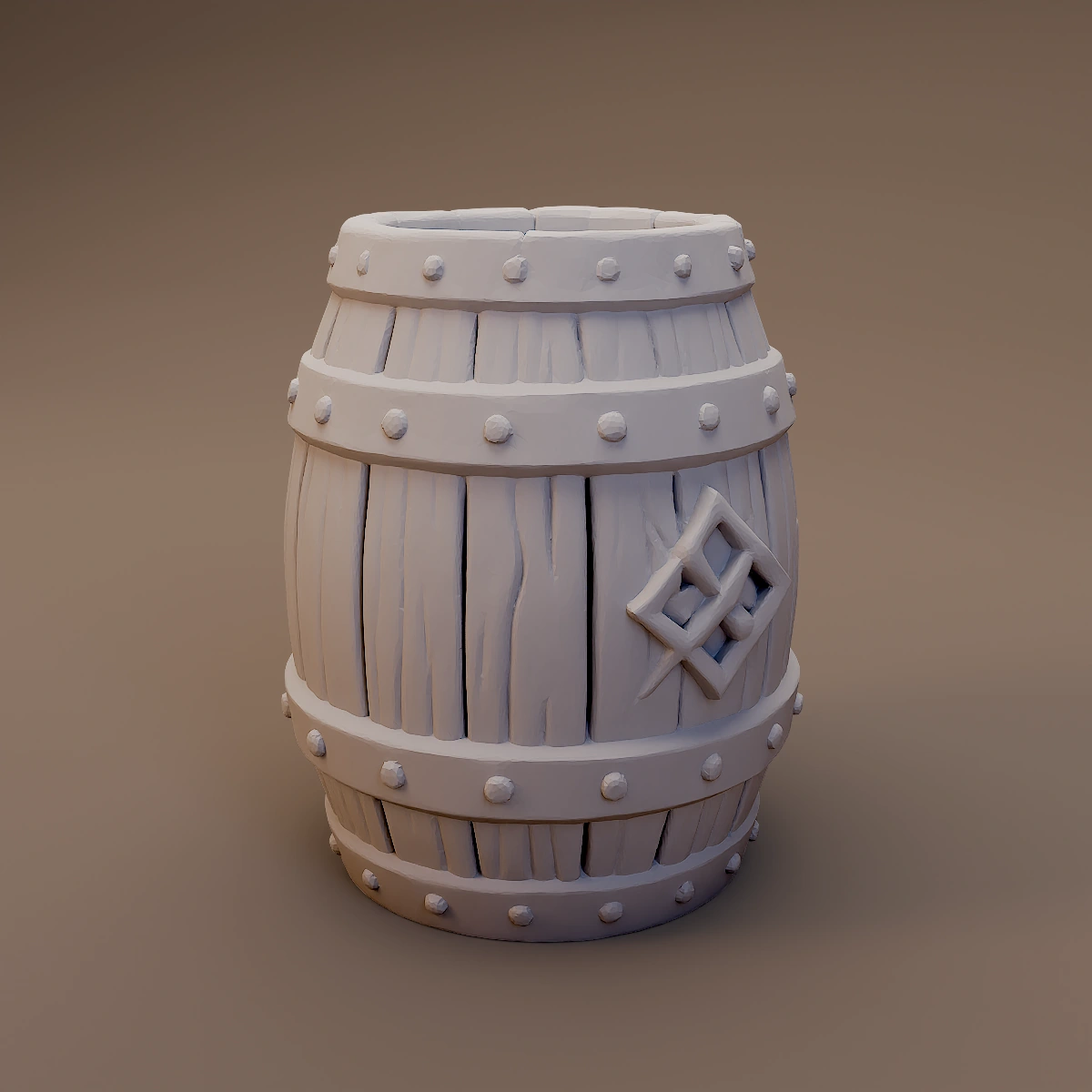 Rune Plated Storage Barrel