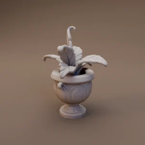 Broad Leaf Plant in Urn