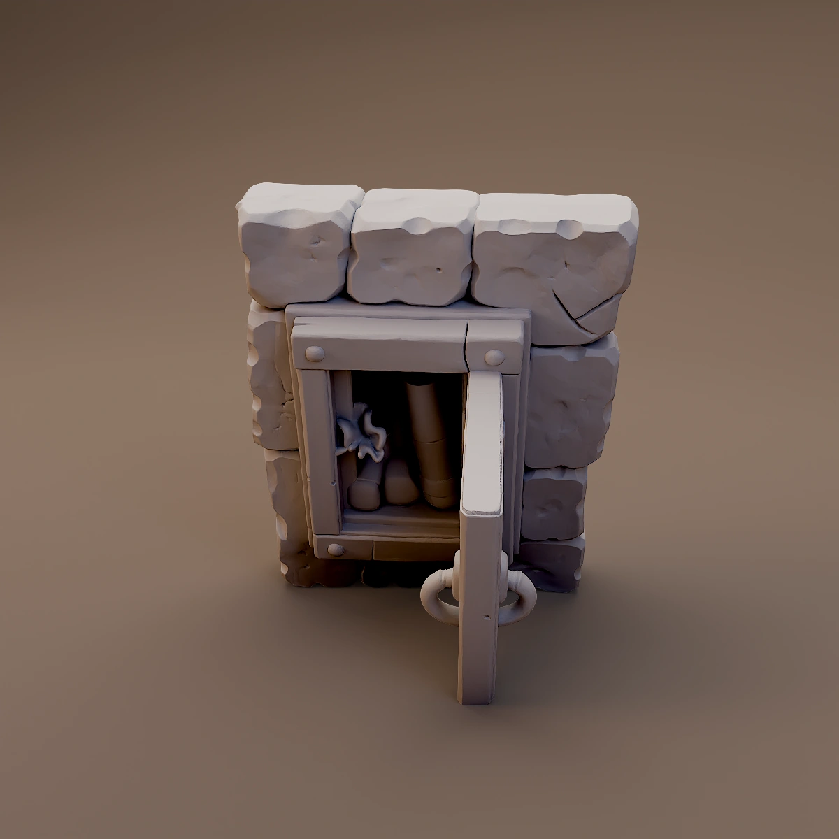 Stone Wall Cupboard