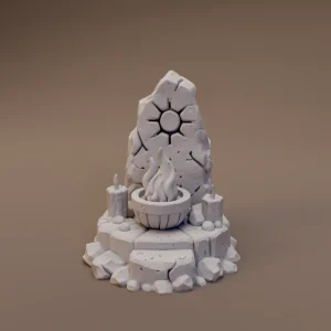 Sun Stone Altar with Brazier