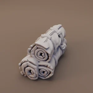 Stacked Rolled Canvas