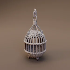 Hanging Round Birdcage