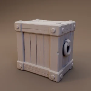 Ring Handled Wooden Crate