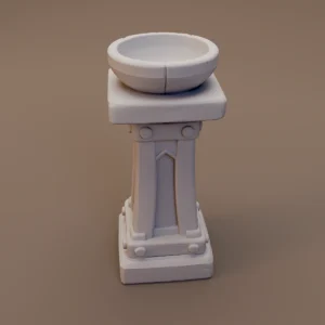 Square Stone Pedestal Basin