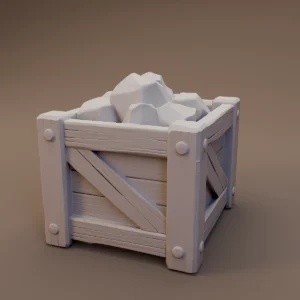 Wooden Crate of Rocks