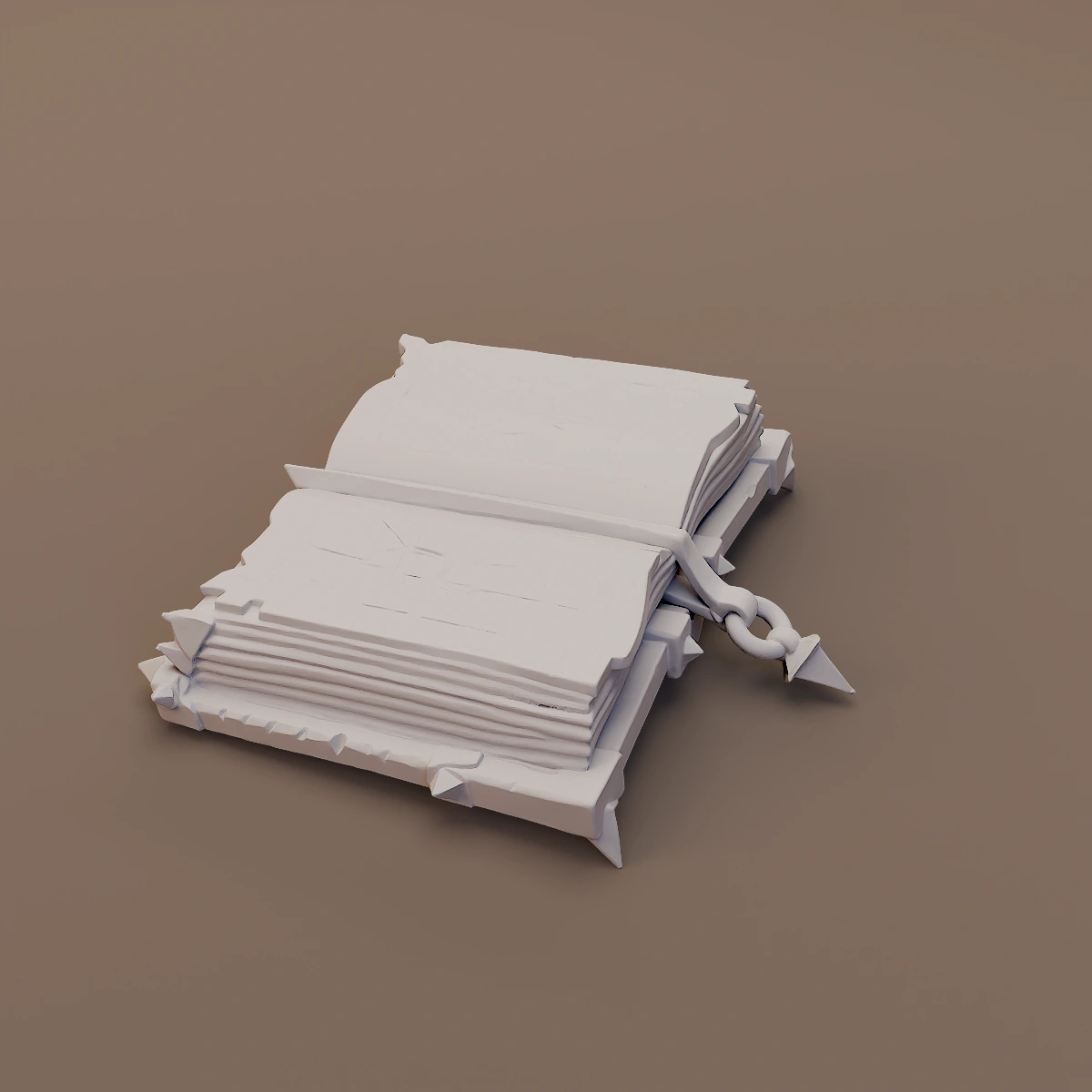 Open Spellbook with Chain