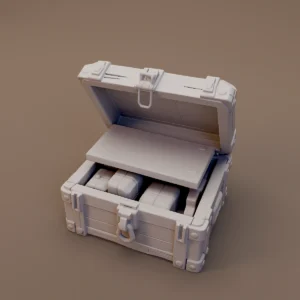 Open Military Storage Chest