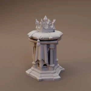 Crown Topped Ritual Pedestal