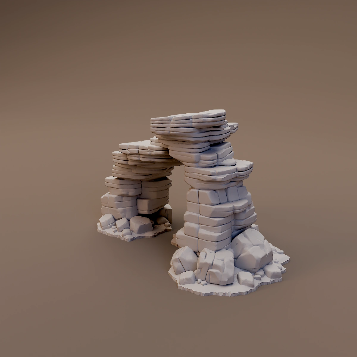 Layered Sandstone Arch