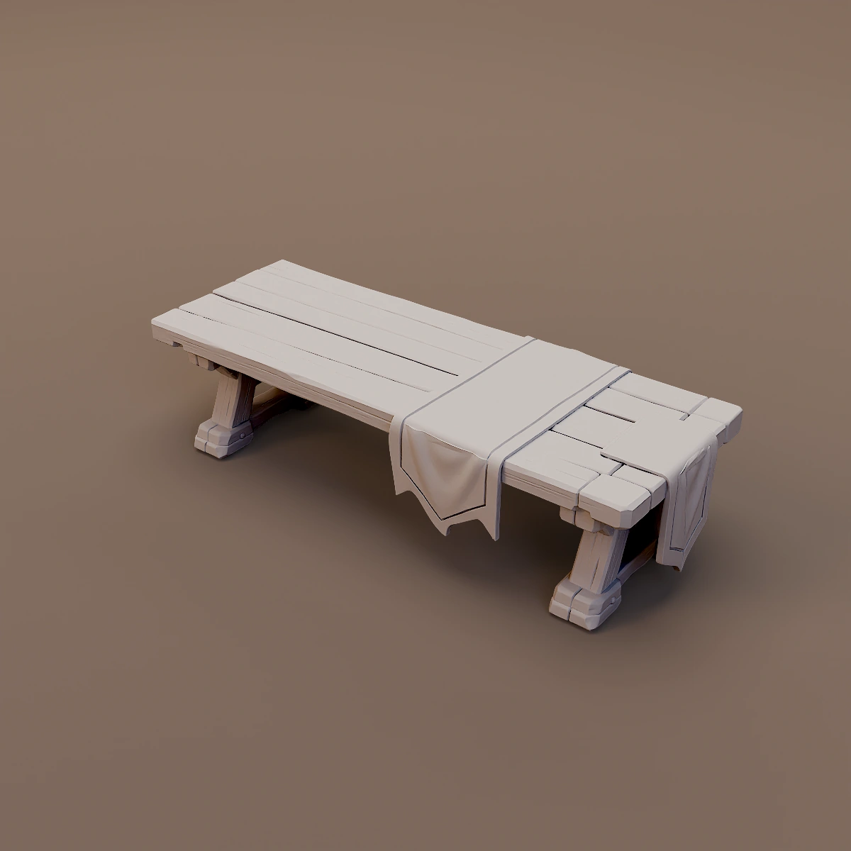 Cloth Draped Banquet Table