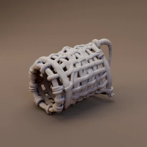 Woven Cylindrical Fish Trap