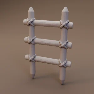 Wooden Rung Rope Ladder