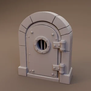 Arched Dungeon Door