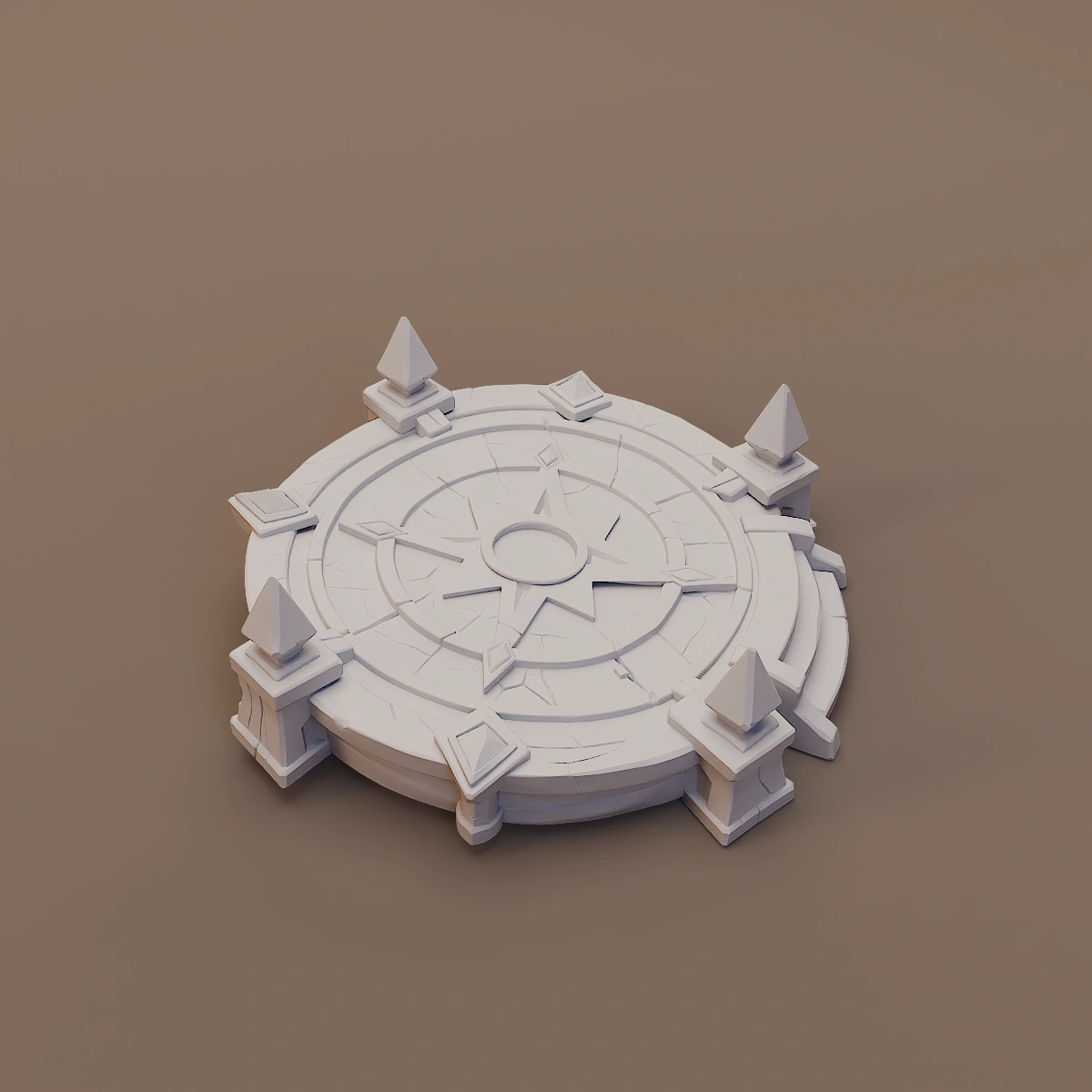 Circular Rune Ritual Platform