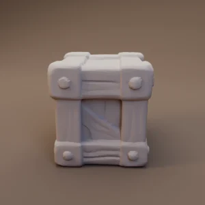 Small Reinforced Wooden Crate