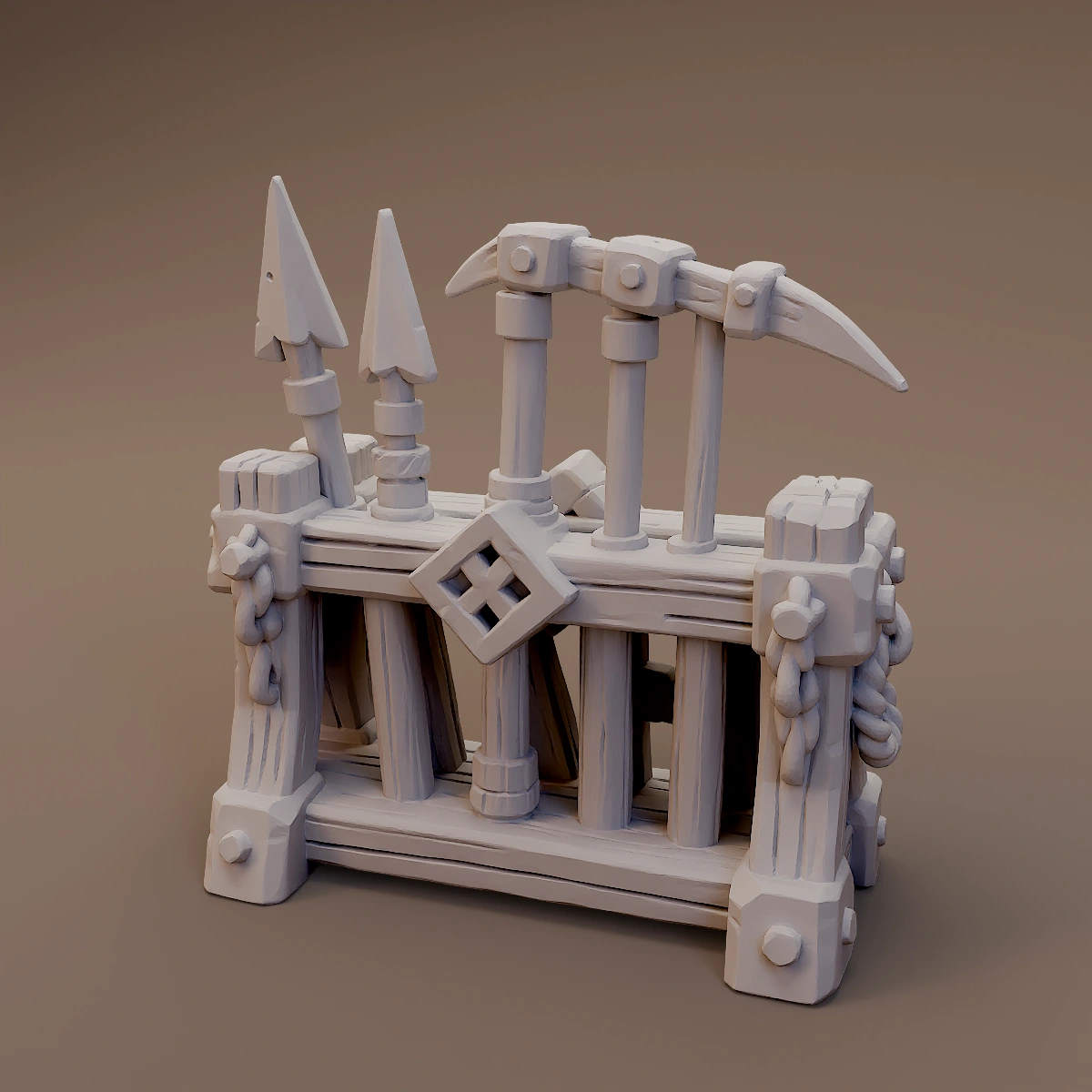 Dwarven Weapon Rack