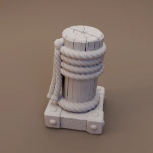 Rope Wrapped Dock Bollard