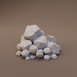 Low Angular Rock Pile
