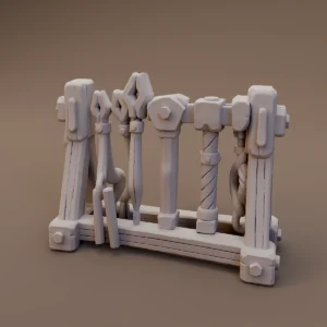 Dwarven Tool Display Rack
