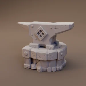 Dwarven Anvil on Stone Base