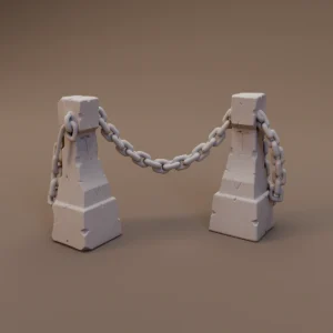 Chain Linked Stone Posts