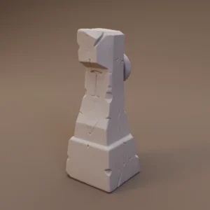 Broken Rectangular Stone Pillar