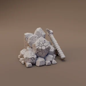 Ore Pile with Pickaxe