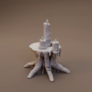 Tree Stump Candle Stand