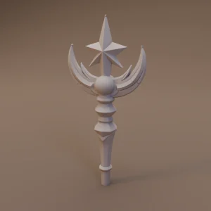 Crescent and Sun Ceremonial Finial