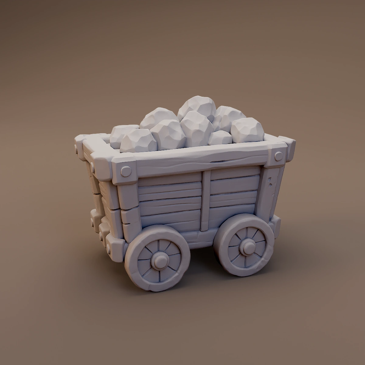 Ore Filled Mine Wagon