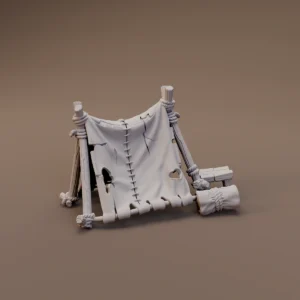 Torn Canvas Shelter