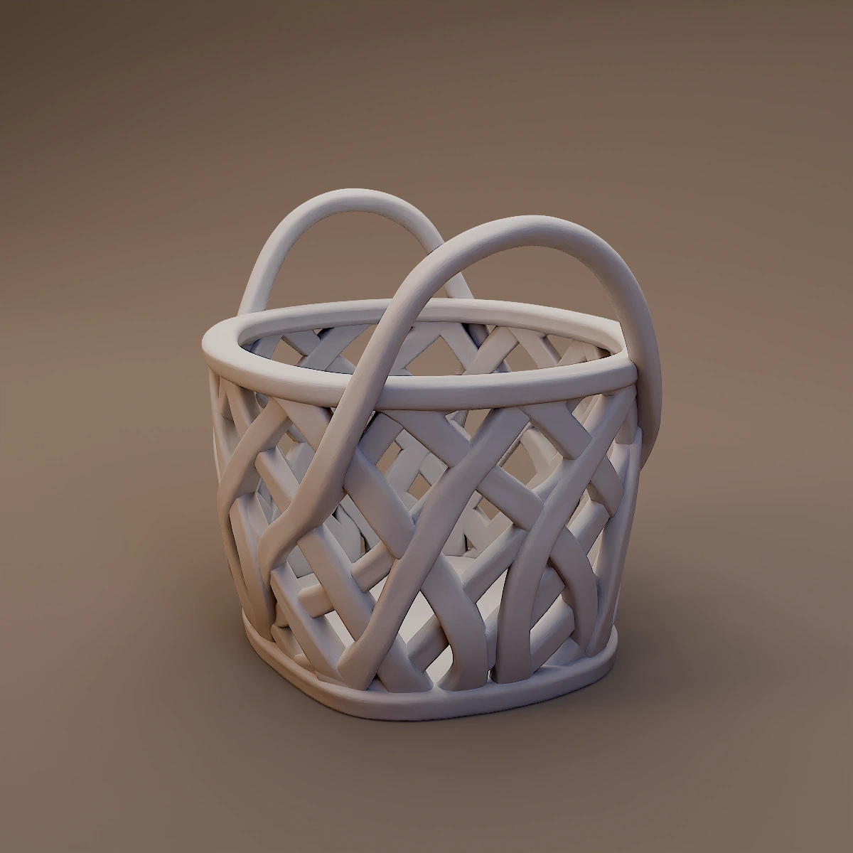 Open Weave Carrying Basket